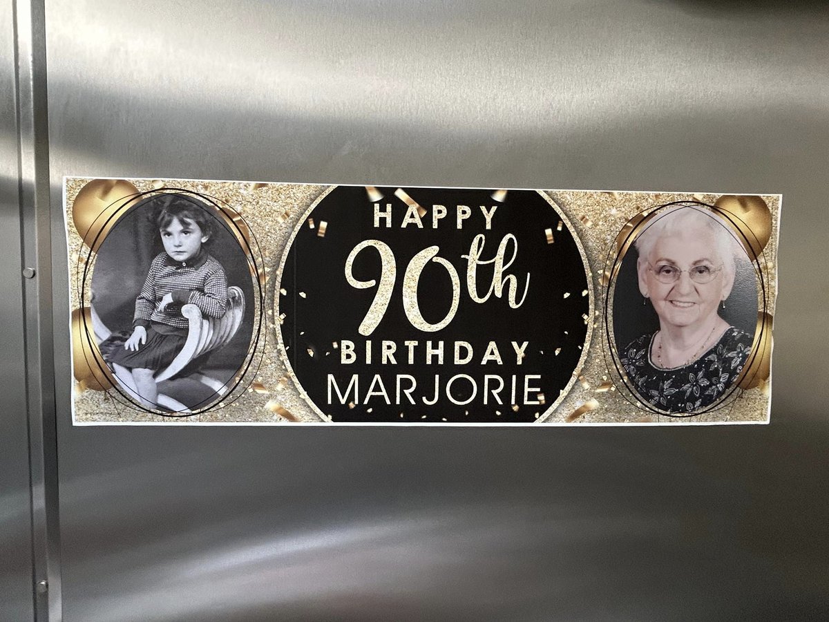 Lovely to be invited Marjorie's 90th birthday at Rainhill's Village Hall organised by friends in the 'Chit Chat' group. When they told her a surprise guest was arriving, she said 'I do hope it's Brad Pitt' - me too Marjorie😉 I hope you had a lovely day celebrating Marjorie 🥳🎂