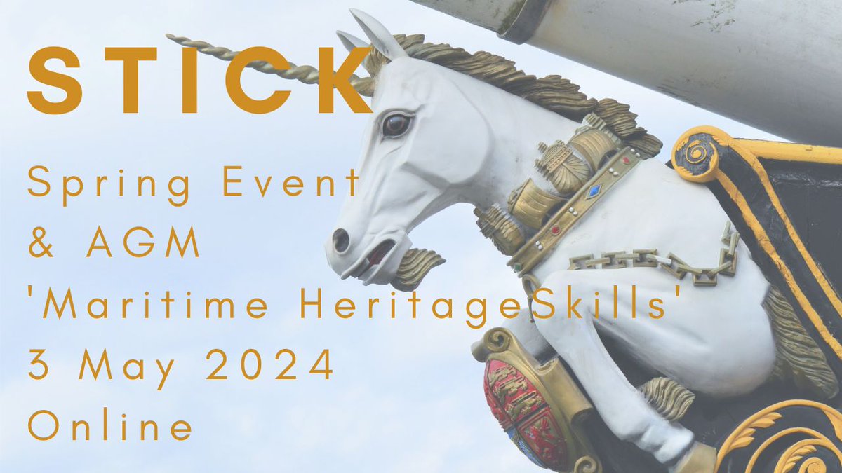 📢Our 2024 AGM and Spring Event will be held online on Friday 3rd May at 2pm with two talks about Maritime Heritage Skills from HMS Unicorn & RRS Discovery plus a short AGM. All are welcome to join us. Please sign up via zoom uofglasgow.zoom.us/meeting/regist…