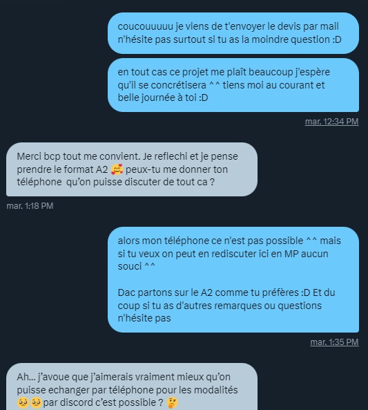 valonia_art's tweet photo. "je te prends une commande de dessin, mais comme tu refuses mon rendez-vous galant finalement non"

Vraiment s'il vous plaît ne faites pas ça, d'insister à ce point pour avoir des rendez-vous avec des artistes femmes et d'insister sur le fait que vous connaissez leur adresse🫠 https://t.co/oAZLJuM31u