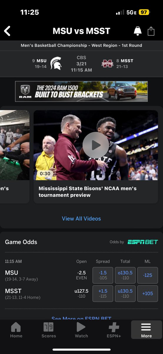 willsullivan_5's tweet photo. The disrespect. ESPN doesn’t even know our mascot. https://t.co/jfa5tQR18Y