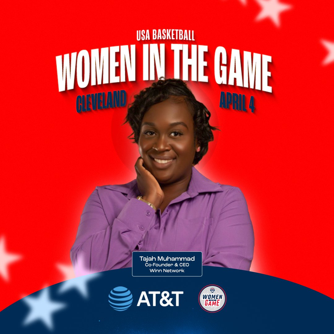 As co-founder & CEO of Winn Network, Tajah Muhammad has spent over 10 years mentoring student-athletes. Listen to her expertise at the Women in the Game Conference April 4 in Cleveland!