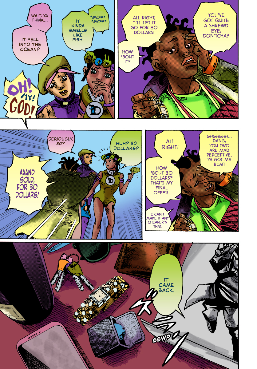 I've colored one page this month for Chromaverse X The JOJOLands