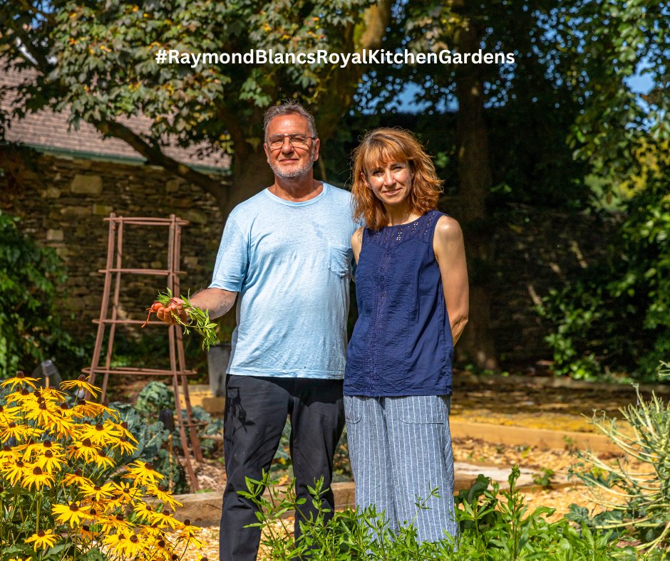 Did you catch yesterday's episode of #RaymondBlancsRoyalKitchenGardens ? We visited @HighgroveGarden - where I met Kasia, who lead me through the garden full of wonderful natural plants used to dye fabrics - absolutely magnificent! Episode 5 now available on-demand on @ITVX -…