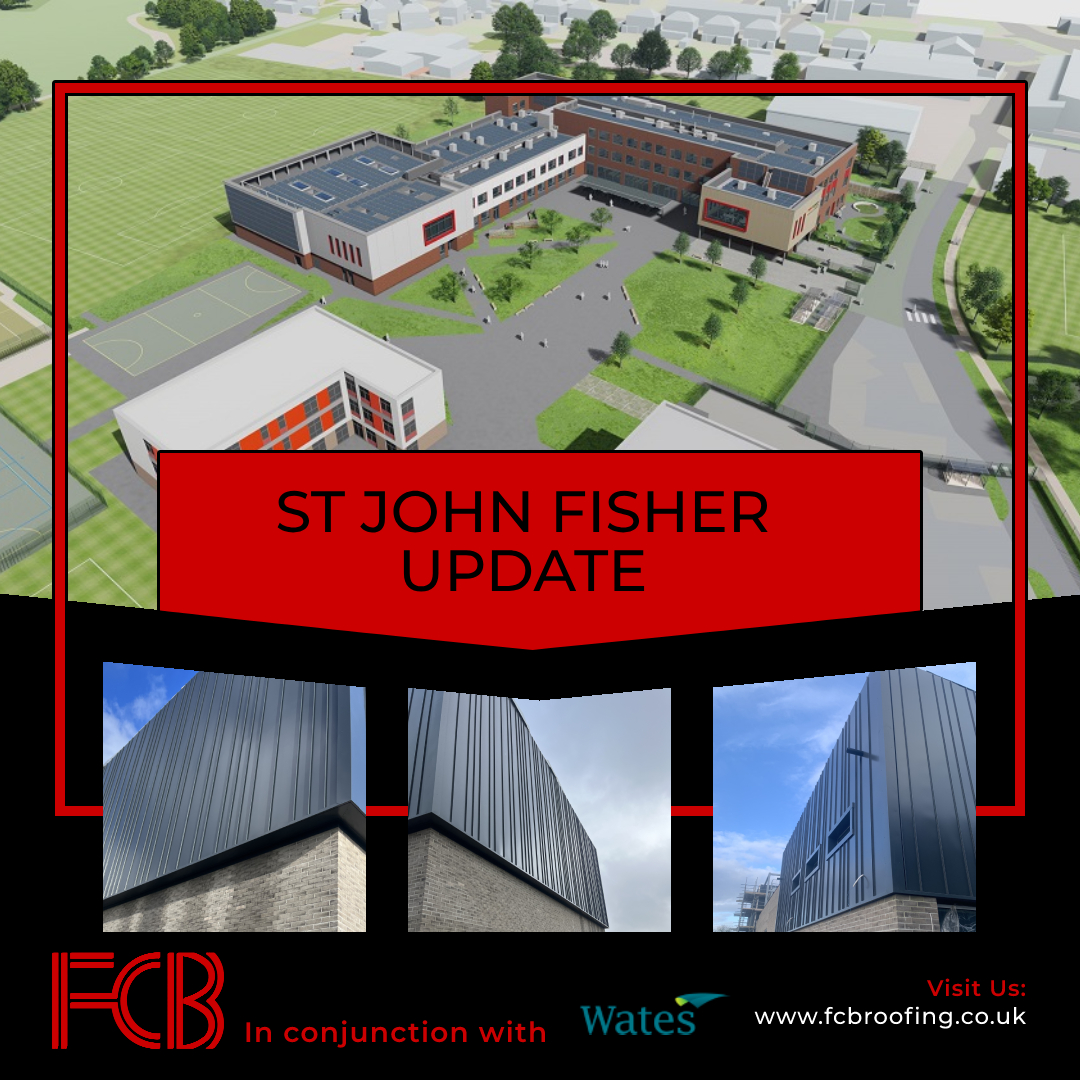 💥💥Project Update💥💥
We are making amazing progress on this glorious project for Wates Construction on this amazing cladding project at a school in Wigan.
 #fcbroofing #Wates #construction #cladding #project