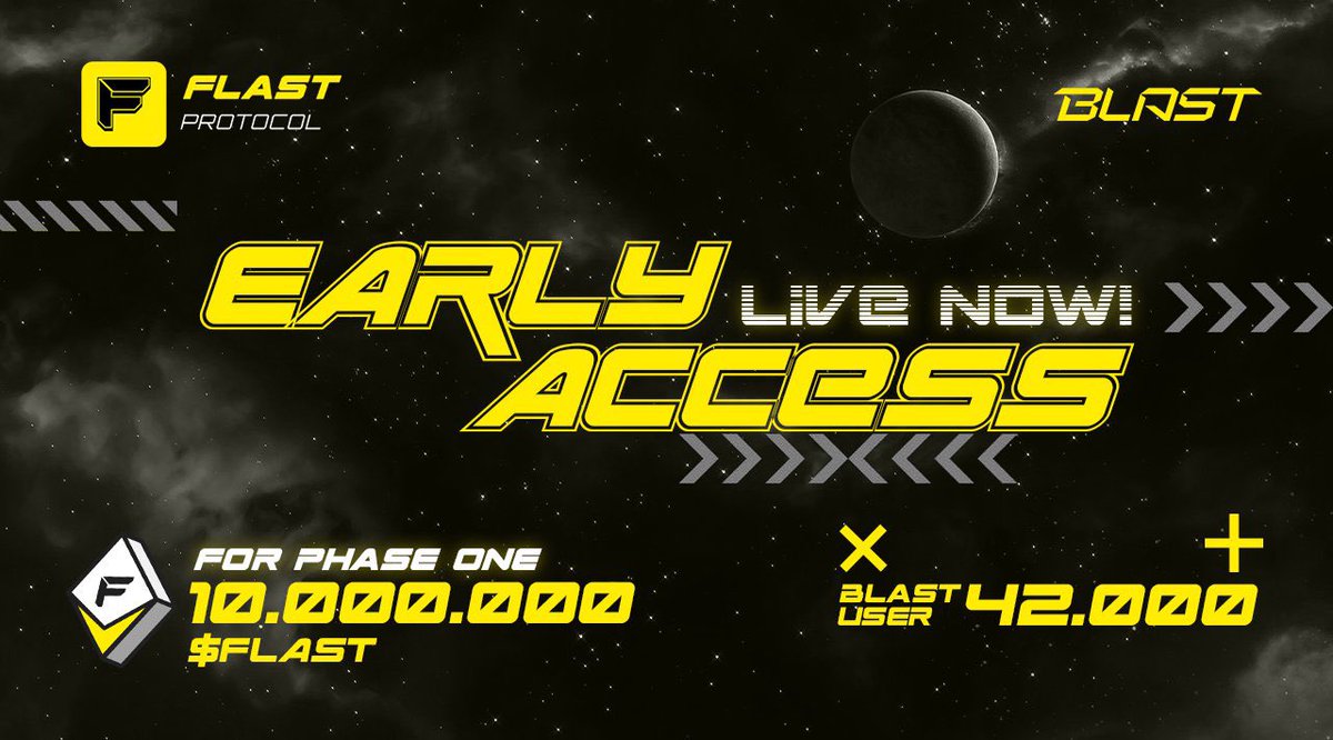 ade0nchain's tweet photo. A NEW $0 COST #AIRDROP CONFIRMED
Earn bags of $FLAST with @FlastProtocol now!
✅ Zealy link: https://t.co/6BSMZkFJ3T
✅ Like + repost
✅ Comment your Wallet on Flast Protocol for get more fPoints
✅Complete in <3 mins
Invite code: Zt77OE
#Flast #Blast #Restacking #Airdrop