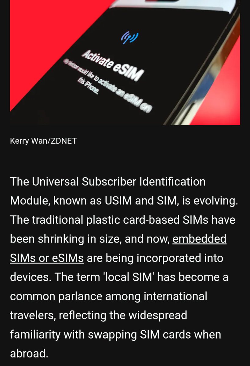 tek_nikel54's tweet image. Why #rSIM #couldbe #nextbigthing in #mobile and #IoT. #CSLGroup #introduced 'rSIM' at #MWC in #partnership with #DeutscheTelekomIoT n #Tele2IoT, #effectively #providing #alwayson #connectivity🤖

#mobiletech #esim #usim #automaticswitch #Tek_Nickel054🤖
zdnet.com/google-amp/art…