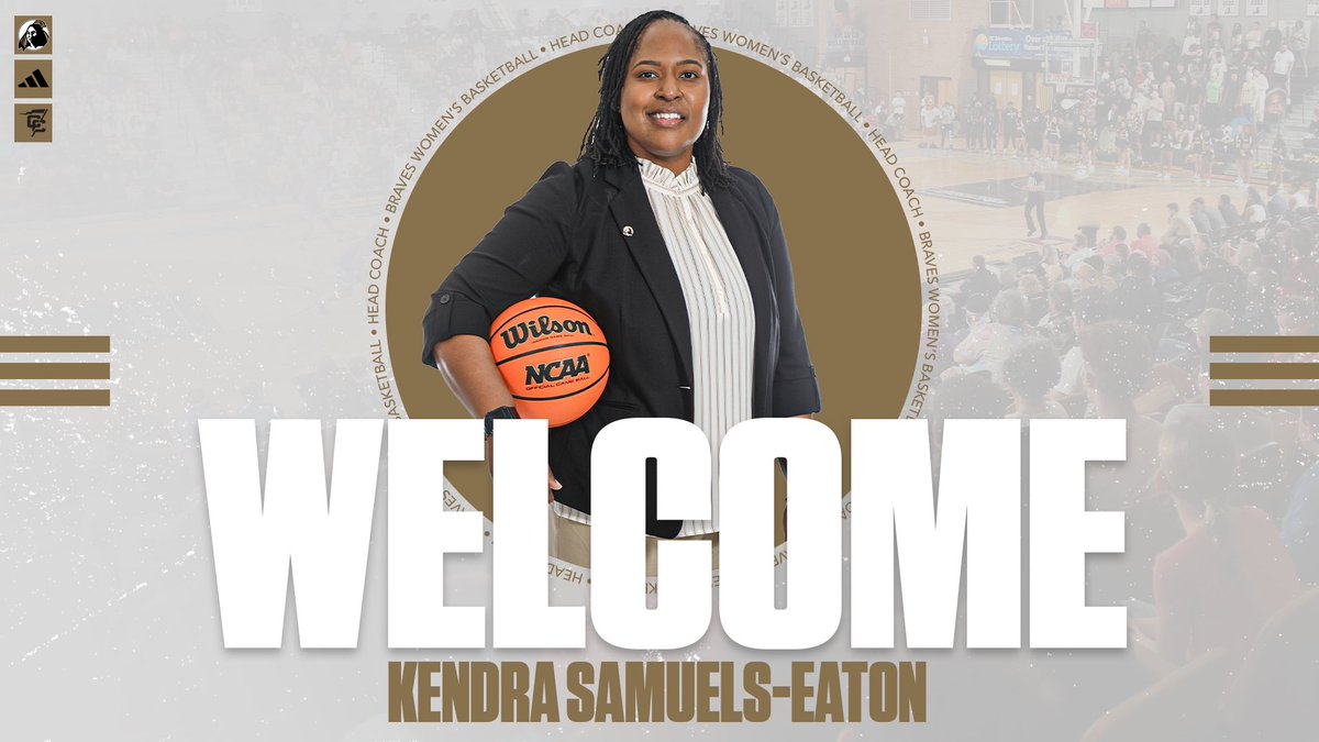 Time to rock The Bank! 💪 Welcome to #BraveNation Coach Kendra Samuels-Eaton, the 10th Head Coach in program history!