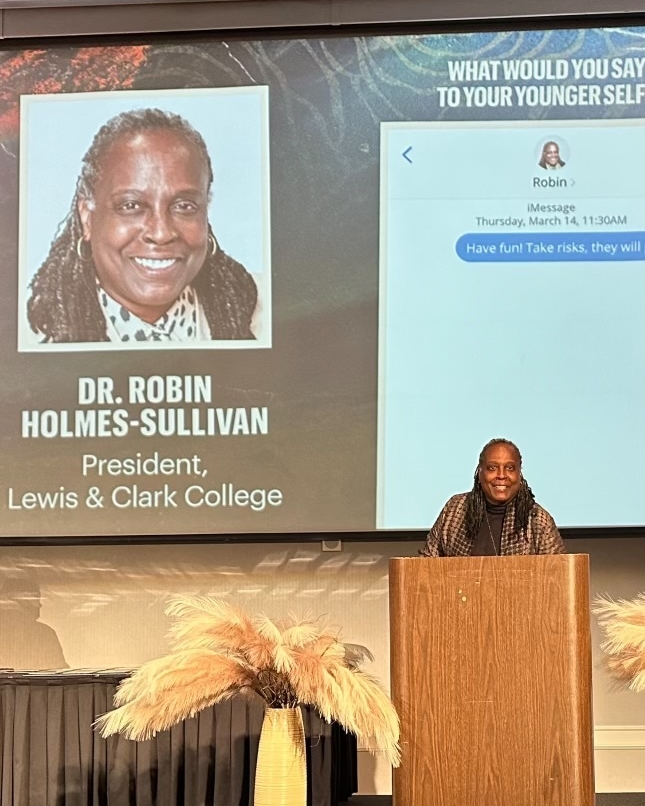 Lewis & Clark President Dr. Robin Holmes-Sullivan tweet media