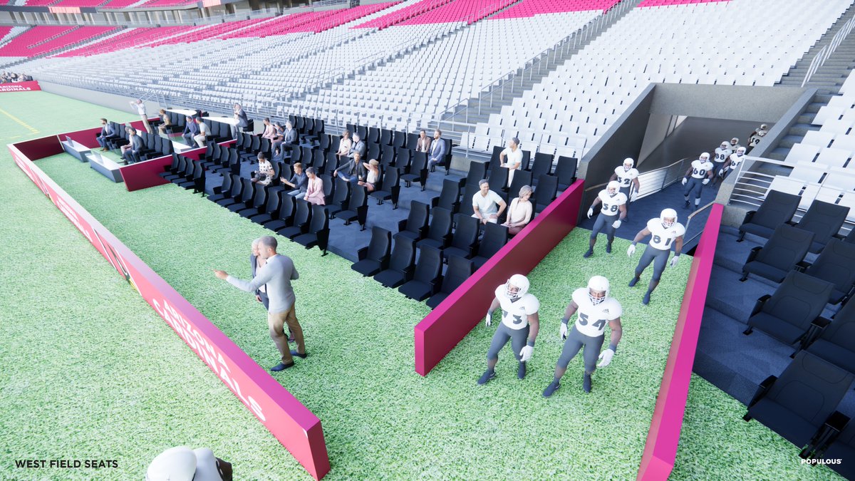 The Arizona Cardinals offer up a home away from home in 2024 with new field-level casitas in the south end zone. Explore all the new field-level seating options coming to State Farm Stadium. @ForbesSports forbes.com/sites/timnewco…