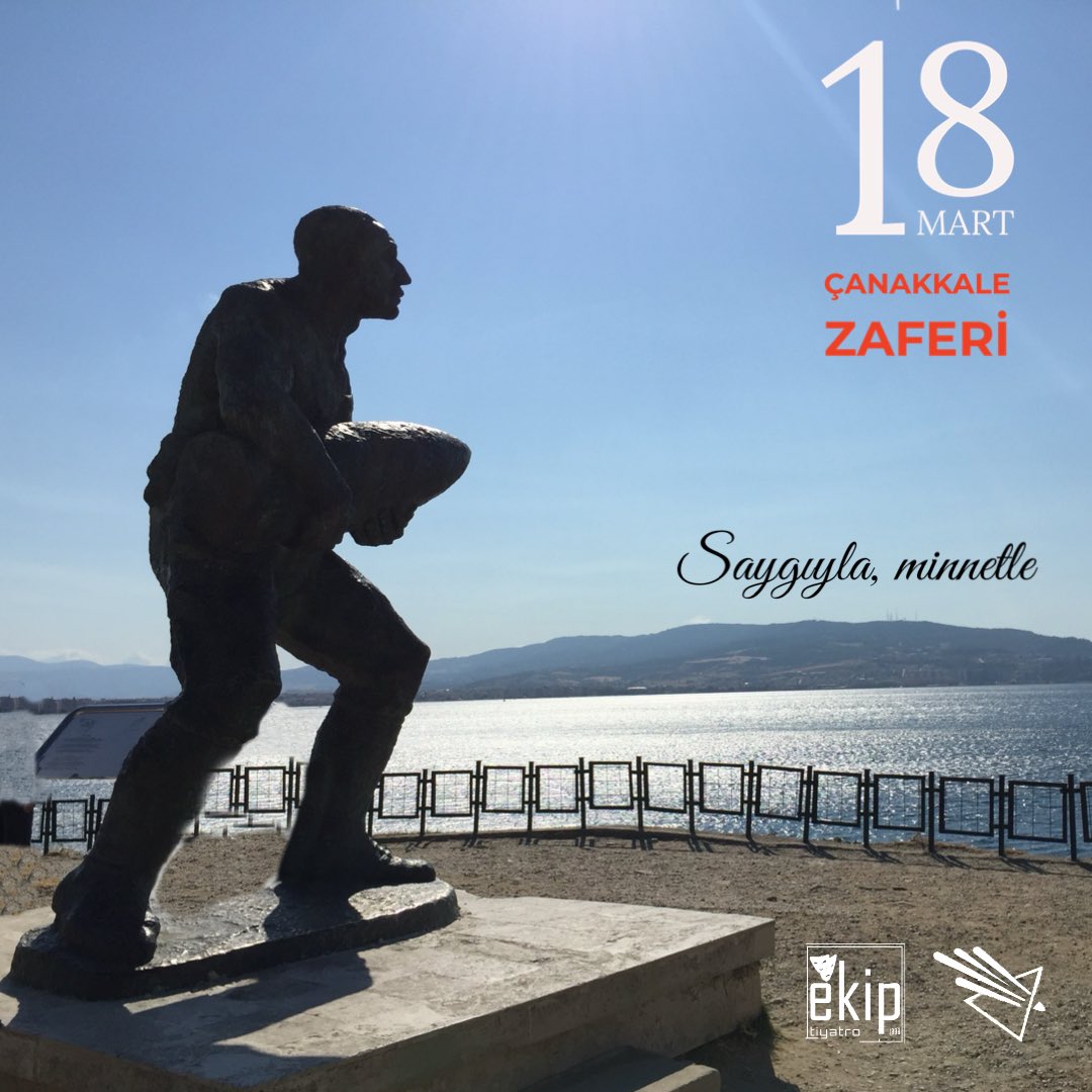 ekiptiyatro's tweet photo. Sadece bir top mermisini değil, bir ulusun bağımsızlık mücadelesini de taşıyıp, onurumuzu ve özgürlüğümüzü kazanmamızı sağlayan Seyit Onbaşı’yı ve bu uğurda canlarını veren tüm askerleri Çanakkale Zaferi’nin 109. yıl dönümünde saygıyla, minnetle anıyoruz. https://t.co/K6hpCa7LIW