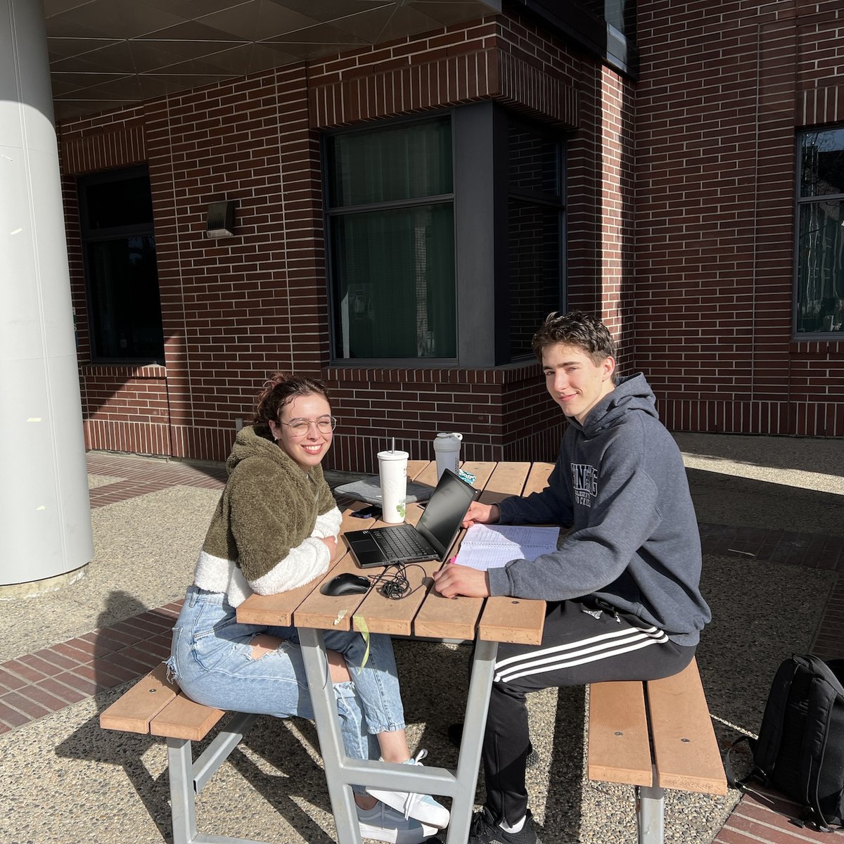 Feels like spring in the courtyard! ☀️