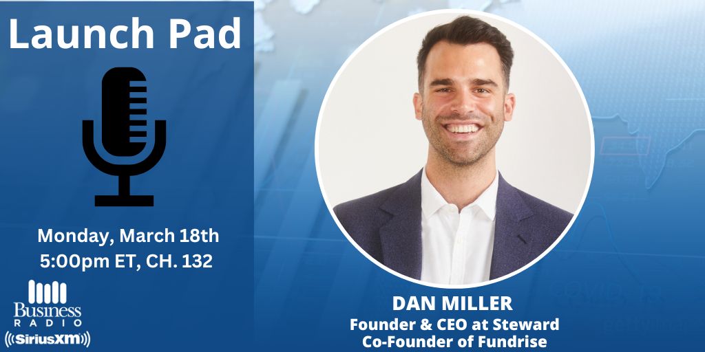 🚀TODAY at 5:00pm ET - @Dan__Miller joins @Wharton's @KTUlrich to talk about building @Fundrise and @GoSteward the “world’s first CrowdFarming platform” with a mission to expand access to capital for regenerative agriculture! 🔊Tune in on #SiriusXM132🔊