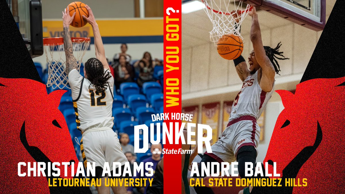 Matchup #1 @ChristianAdams_ from @LETUMBB 🆚 @5Andreball from @CSUDHmbb Vote for your favorite ⏬