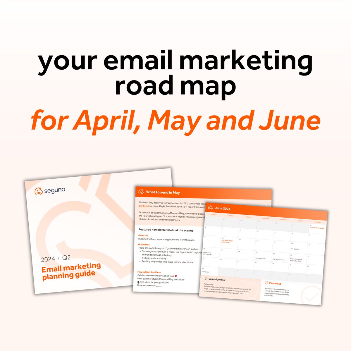 SegunoSoftware's tweet image. Q2 is around the corner! Create a road map for your April, May and June email marketing with our free planning guide. It’s packed with ideas, a customizable calendar, and tools to help you stay on track. Download here: seguno.com/email-marketin…

#emailcalendar #EmailMarketing