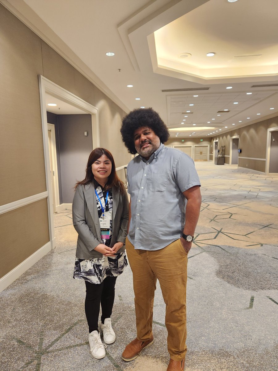 Nice meeting with my #NARST2024 mentor <a href="/JusticeToshiba/">Justice Toshiba Walker, PhD</a> <a href="/NARSTorg/">NARST</a>