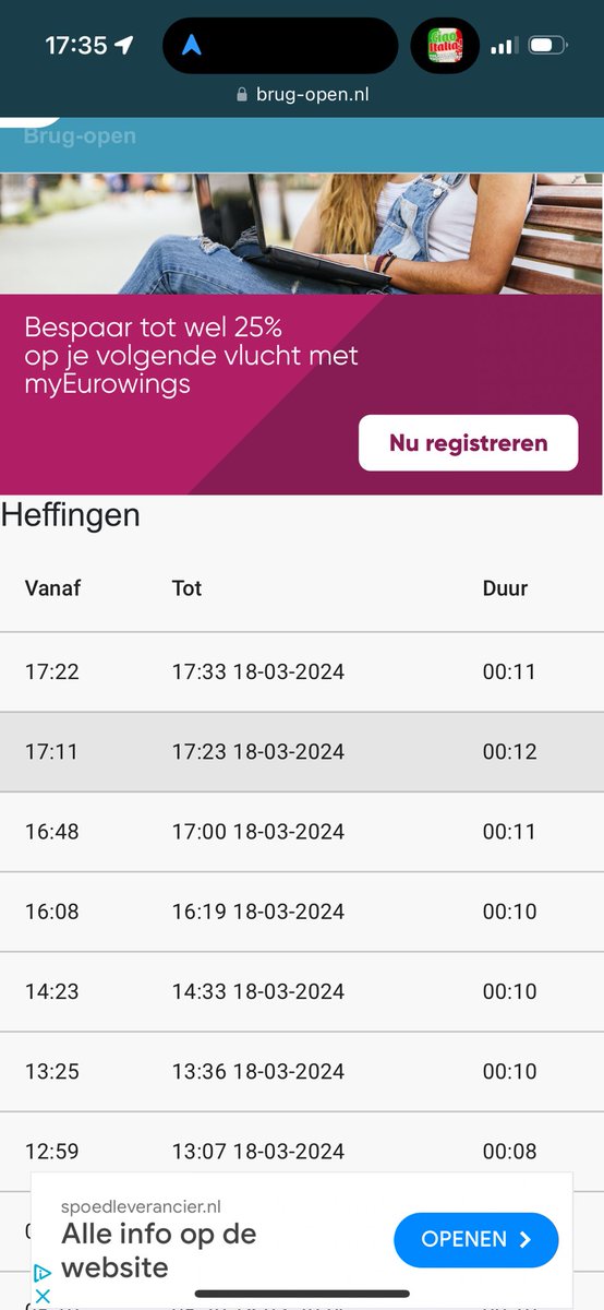 In spitstijd 3 x de brug omhoog knallen, wie heeft dit ooit bedacht? @spijkenissebrug #Spijkenisse #spijkenissebrug #brug