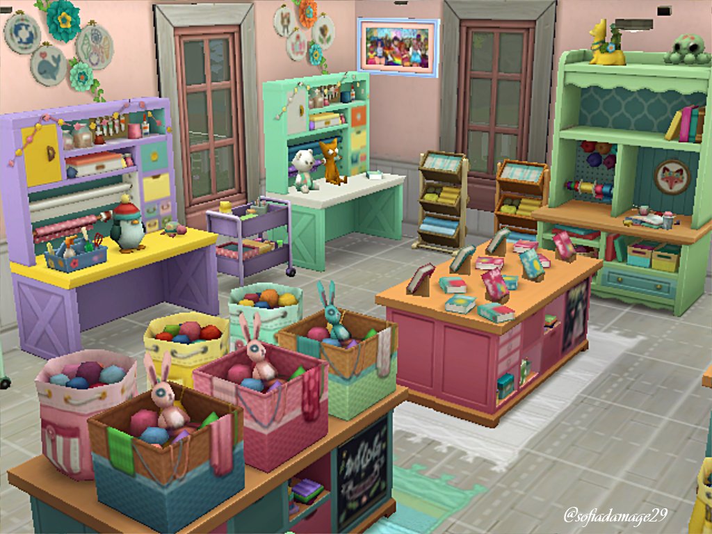 SofiaDamage29's tweet photo. Another #shellchallenge completed. This is for #StartUpSimnovation it's a little Craft Shop for the artsy sims 😍😍. gallery id: SofiaDamage #ShowUsYourBuilds #sims4 #thesims https://t.co/o2cp4ldET2