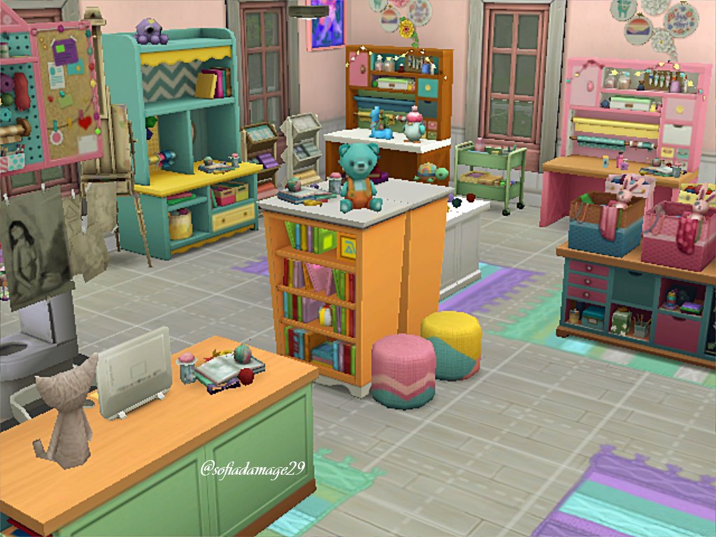 SofiaDamage29's tweet photo. Another #shellchallenge completed. This is for #StartUpSimnovation it's a little Craft Shop for the artsy sims 😍😍. gallery id: SofiaDamage #ShowUsYourBuilds #sims4 #thesims https://t.co/o2cp4ldET2