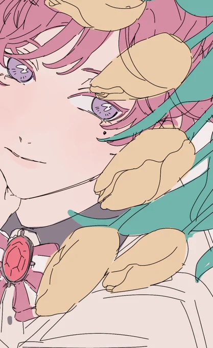 途中 