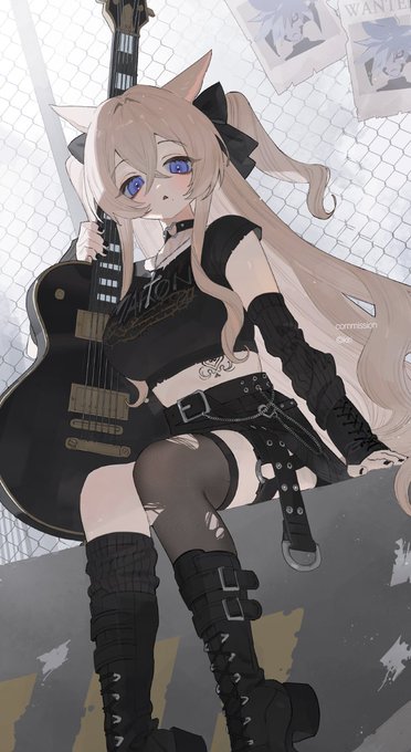 「黒のスカート エレキギター」のTwitter画像/イラスト(新着)