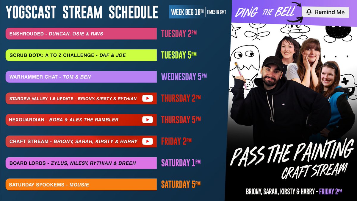 Another week, another bunch of lovely streams!