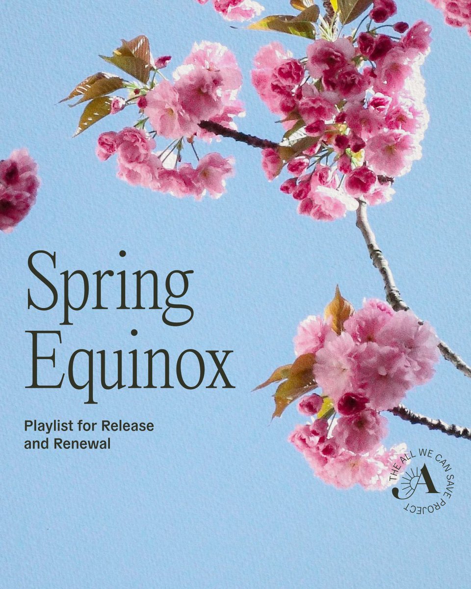 Tomorrow is the Spring Equinox, and we’re finding a new rhythm. Check out our seasonal playlists as you mark the shifts in the seasons 👉 open.spotify.com/playlist/6B7nZ…