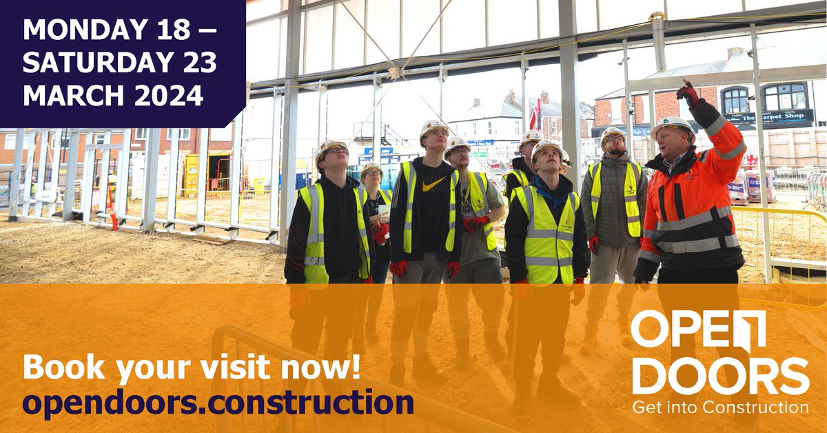 We are proud to be taking part in #OpenDoors24!

We have 3 sites taking part and are looking forward to showing all of our visitors why we #LoveConstruction! 

bit.ly/2RwUJRl