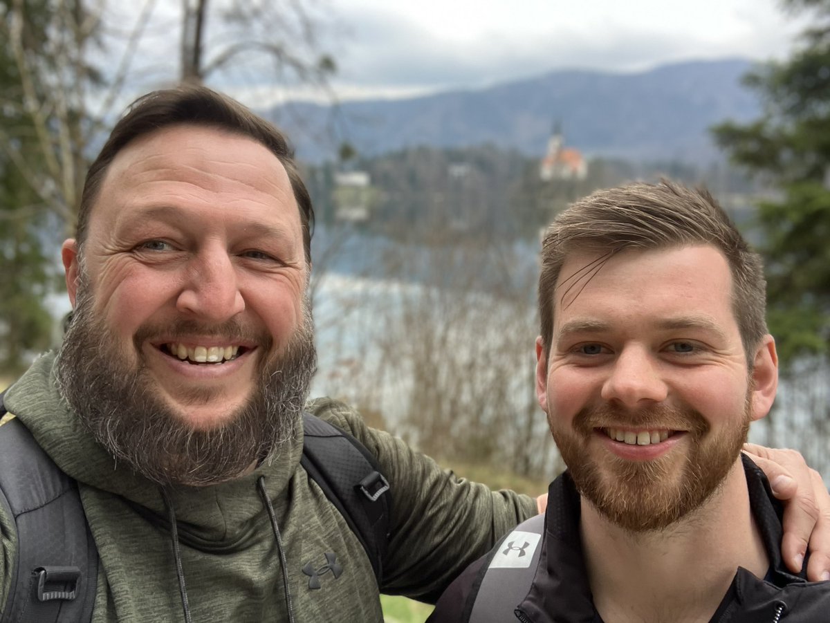 The duo having a brief moment while the 1stXV spam their Instagram. Off with school spreading the rugby gospel over in stunning Slovenia (it is breathtaking). All sorts of #jouer yesterday. Today, nature & culture. Tomorrow Italy 🇮🇹