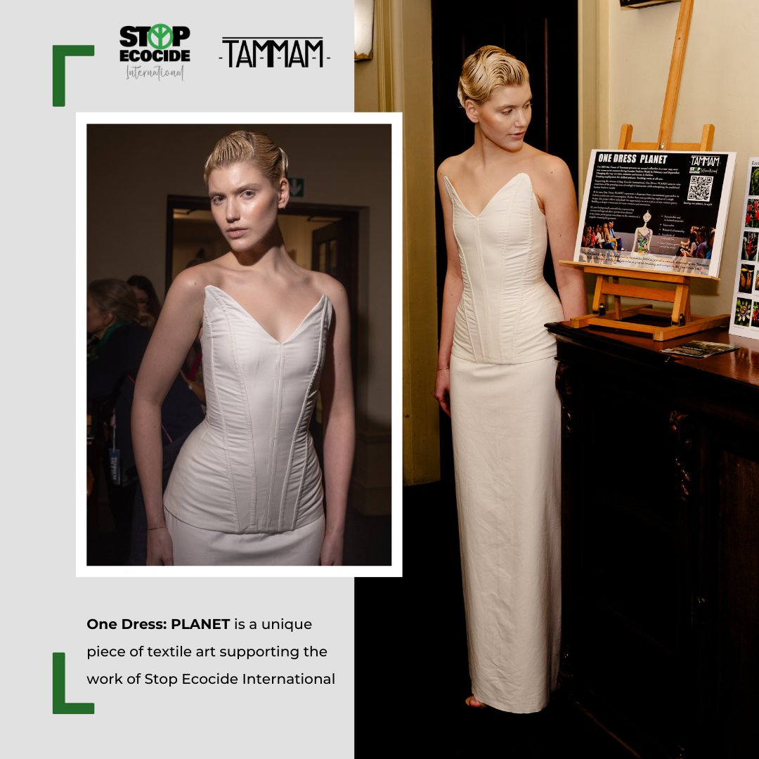 Stop Ecocide International (@ecocidelaw) on Twitter photo We're working with sustainable label <a href="/HouseOfTammam/">Atelier Tammam</a> on the One Dress: PLANET project!
Find out more/purchase your own embroidery to be added to the dress: tammam.co.uk/onedress
Shout out <a href="/frugalpac/">Frugalpac</a> + <a href="/wheninromewine/">When in Rome</a> for support at <a href="/LondonFashionWk/">London Fashion Week</a> launch in Feb!
#StopEcocide We're working with sustainable label <a href="/HouseOfTammam/">Atelier Tammam</a> on the One Dress: PLANET project!
Find out more/purchase your own embroidery to be added to the dress: tammam.co.uk/onedress
Shout out <a href="/frugalpac/">Frugalpac</a> + <a href="/wheninromewine/">When in Rome</a> for support at <a href="/LondonFashionWk/">London Fashion Week</a> launch in Feb!
#StopEcocide