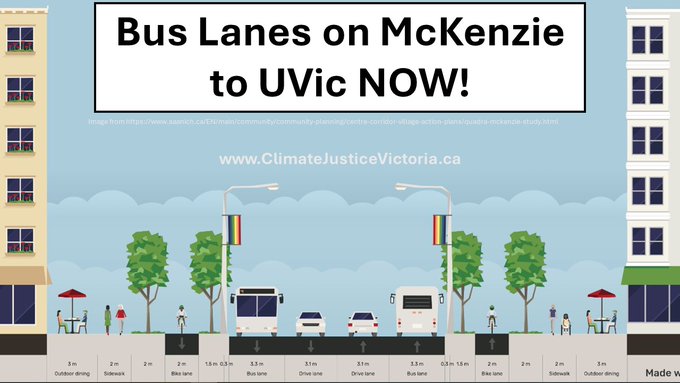 Today is Transit Worker Appreciation Day. And no transit operator wants to be stuck in traffic with a bus load of riders. Let's get a great network of bus lanes across the region, starting with McKenzie to #UVic! 
 #ThanksTransit #yyj climatejusticevictoria.ca/2024/03/13/bus… @CJusticeVic