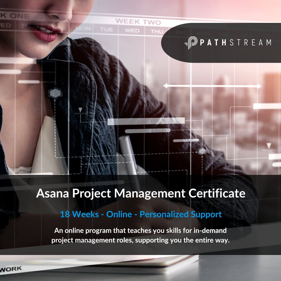 pathstream's tweet photo. Explore Pathstream’s #CertificatePrograms and gain the professional guidance needed to launch you into a #NewCareer in 2024! 🚀
The deadline to enroll is Friday, March 22nd! Check out the available certificate programs from the link below!
🔗 https://t.co/pdmppdVsqw https://t.co/UQpZaegcM5