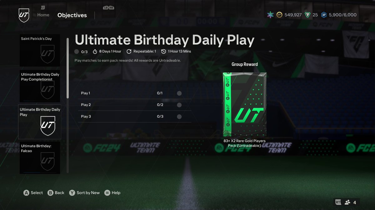 🚨 Daily play objective has returned • Now expires in 8 days FINALLY 🔥