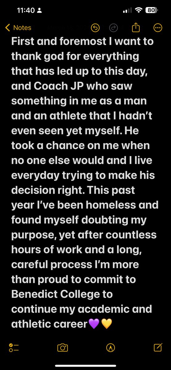 Still a tiger🐯💜💛 100% committed. <a href="/CoachDJmayo/">Mayo</a> <a href="/_CoachMcGarry/">Cameron McGarry</a> <a href="/Coach_Smush/">Sean Washington</a> <a href="/CoachWLowe/">Coach William Lowe</a> <a href="/Derick_Pitts/">Derick Pitts</a> <a href="/3KennethEllison/">Kenneth Ellison</a> <a href="/Coach_Hop4/">Coach Jordan Hopgood, Sr.</a> <a href="/GoTigers_FB/">Benedict College Football</a> #JucoProduct