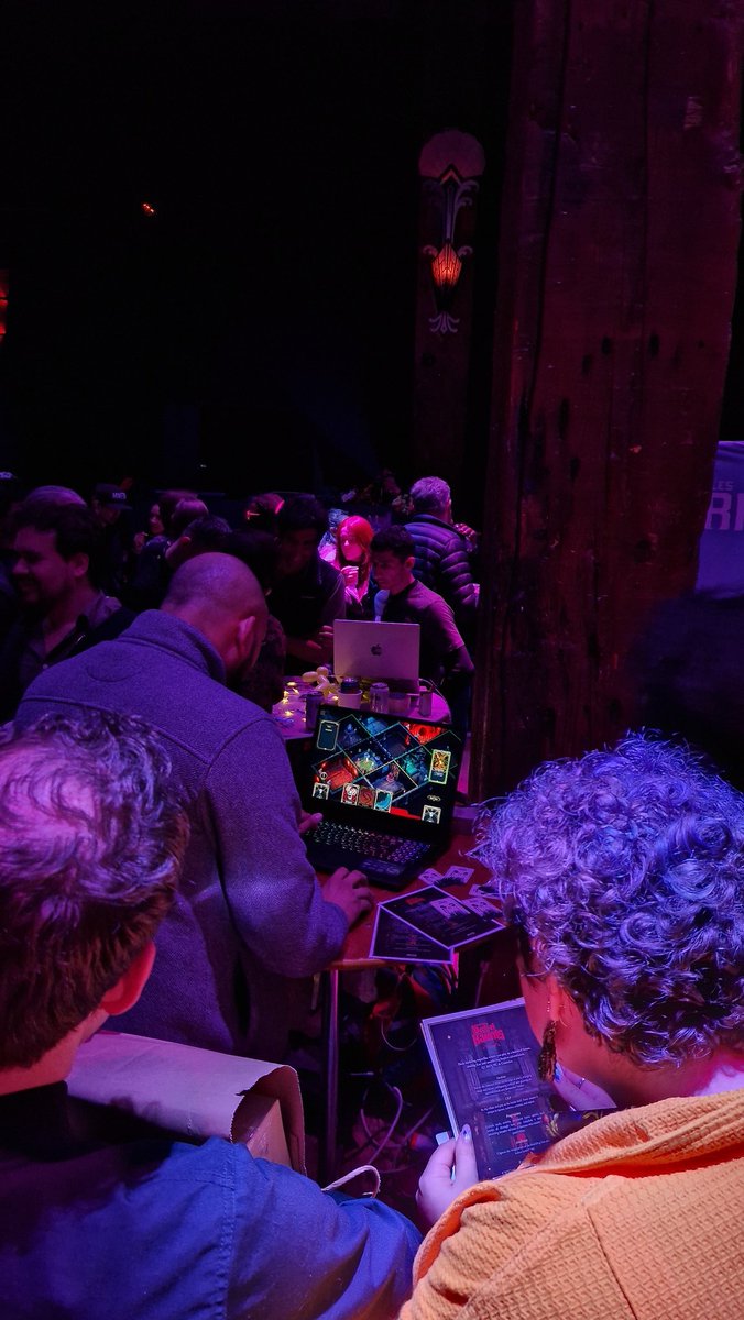 MrPhilippe_'s tweet photo. Was amazing to have people play the #DeckofHaunts prototype for the very first time at #CourageXL at #GDC2024 ! 👻

#gamedev https://t.co/TETBdu33fM
