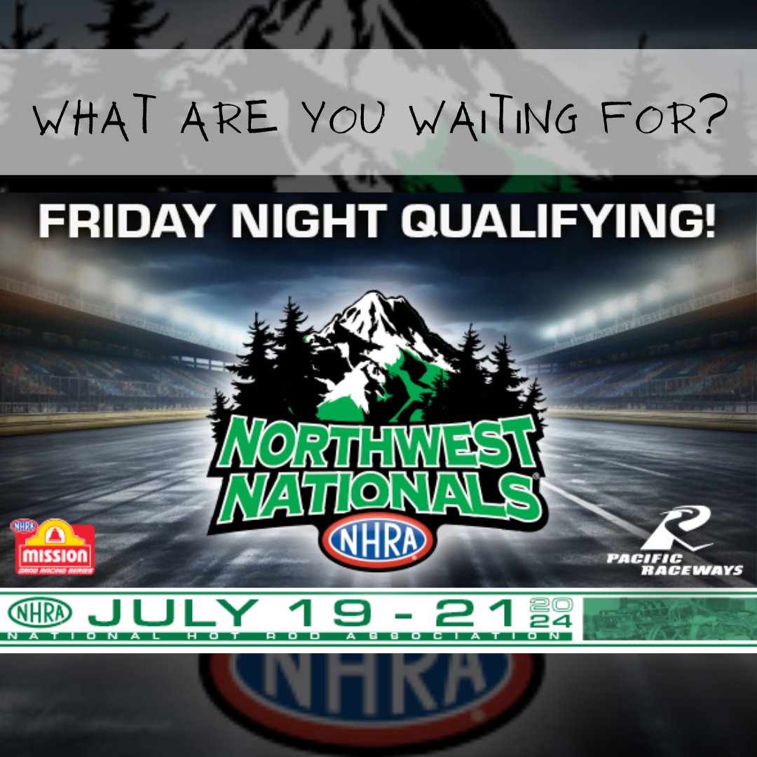 Your @NHRA #northwestnats tickets aren't going to buy themselves. Get them here! --> pacificraceways.com/nhra #NHRA #nhracampingworld #speedforall #nhraonfox #pacificraceways #theplacetorace