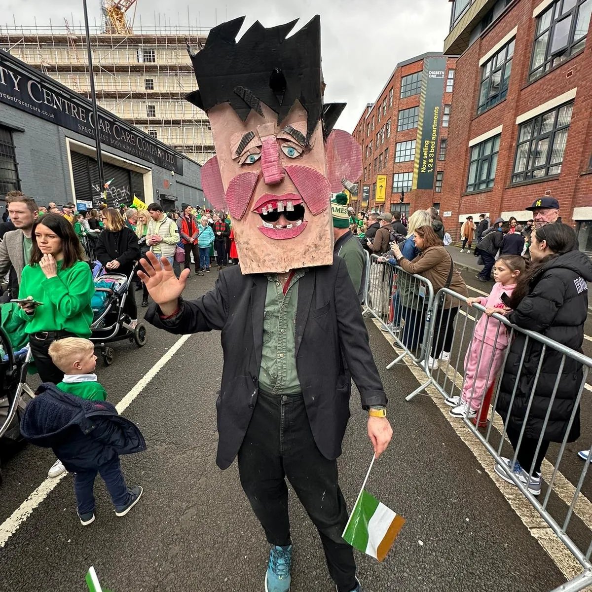 Shane MacGowan had great craic and St Patrick's Day Parade in Birmingham 
#shanemacgowan #StPatricksDay #StPaddysDay  #StPatricksDay2024