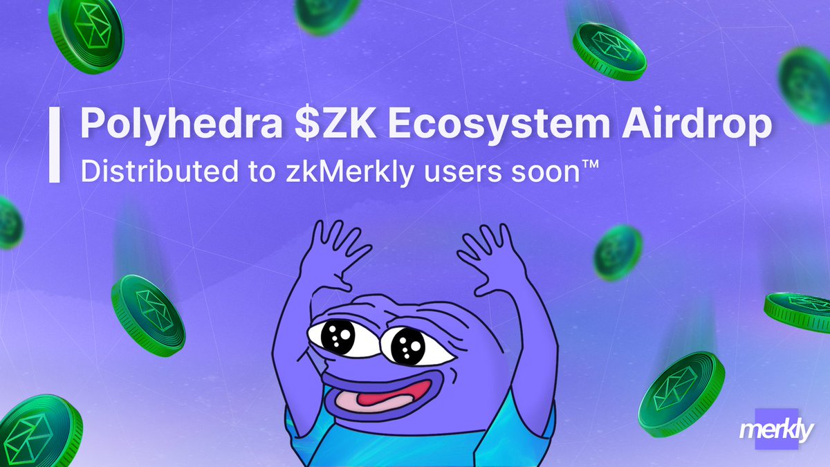 🌌 Merkly is thrilled to announce that <a href="/PolyhedraZK/">Polyhedra</a> has granted us a total of 500,000 $ZK tokens for being one of the first protocols to implement their zkLightClient!

🤝 We extend our sincere thanks to Polyhedra for their confidence in us, and are eager to continue building