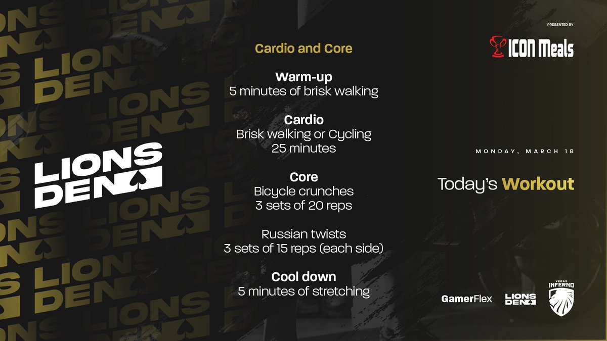InfernoCulture's tweet photo. Today's LIONSDEN workout!!💪
