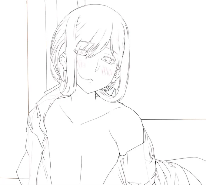 あんまり何も呟かないのも考えもなので...
伝統芸能じみたこんなのも描いてます(完成してます
これも新刊に入れてます 