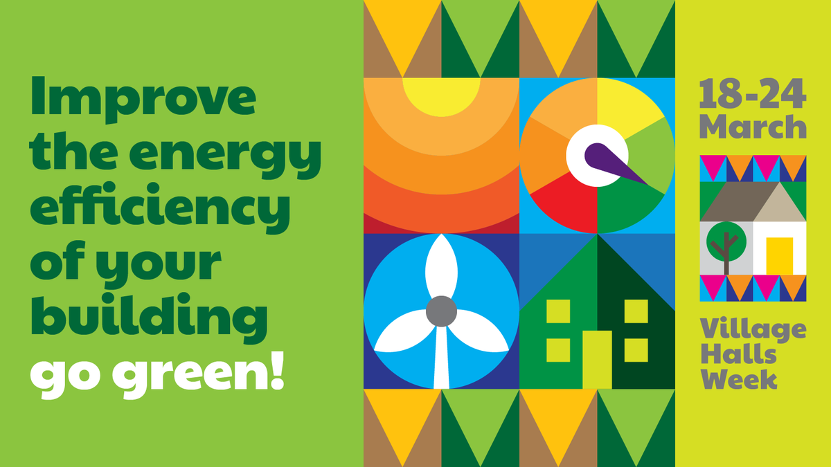 Is your #villagehall making #EnergyEfficiency improvements and reducing it's #CarbonFootprint? Share a photo and tell us what you are doing with the hashtag #VillageHallsWeek!