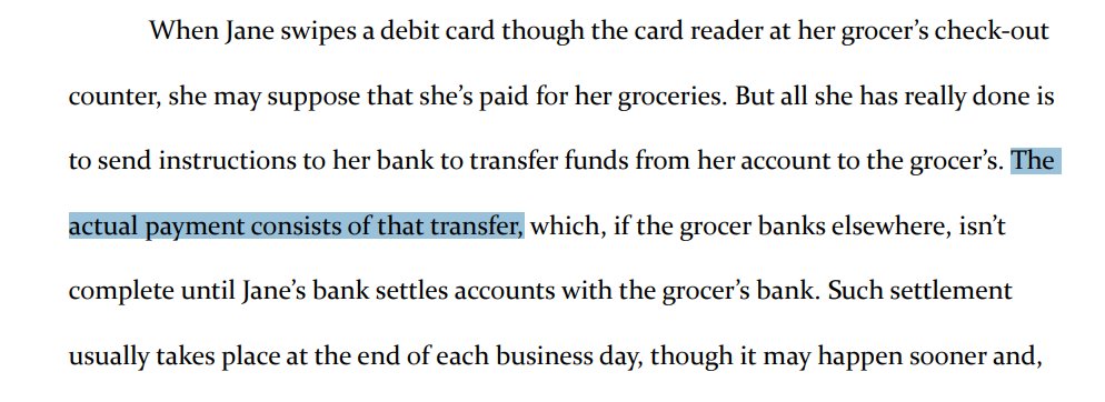 No it doesn't. George doesn't understand how financial transactions are made and confuses the payment layer with the settlement layer. Honestly what a waste of his time writing this abject nonsense and my time skimming it and repeatedly wincing.
