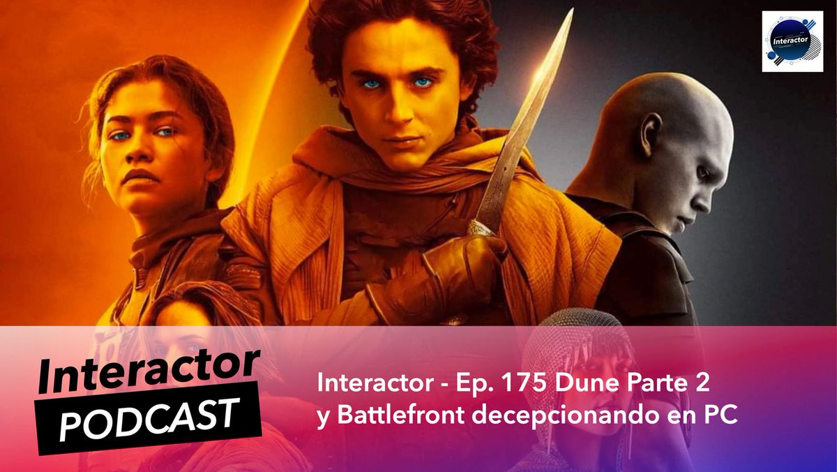 Interactor_Podc's tweet photo. Ep. 175 de #Interactor: WBD removerá juegos de Adult Swim; Star Wars Battlefront Classic Collection con problemas en Steam; reseña de Dune Parte 2 y The Bad Batch.
https://t.co/yBRrctiM3L https://t.co/8N3JSZSpSr
