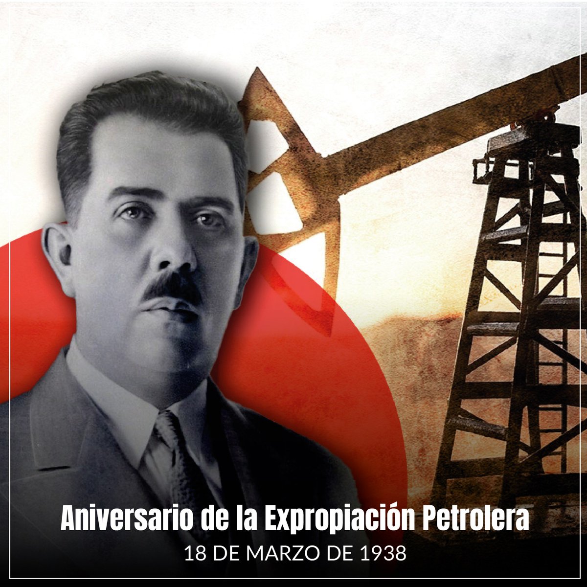 86 años del decreto que realizó el entonces Presidente de México, Lázaro Cárdenas.

#DíaDeLaExpropiaciónPetrolera