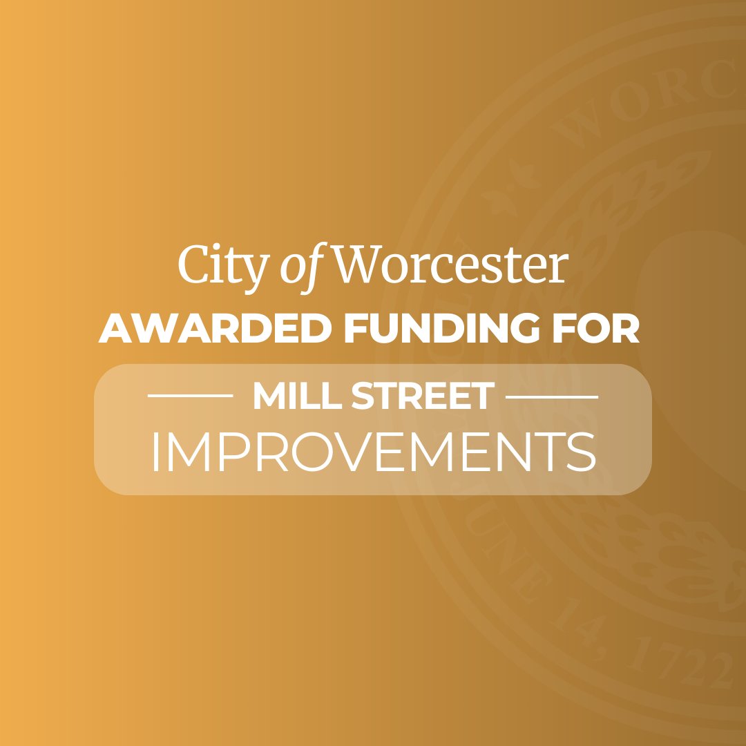 TweetWorcester's tweet photo. The City of Worcester has been awarded funding for Mill Street Improvements.

Learn more: 
https://t.co/rcNT6lT5lV https://t.co/VCTIaefLf7