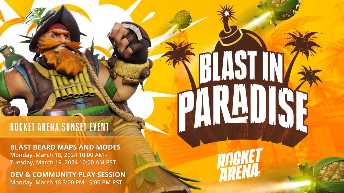 Have a Blast in Paradise today in a pvp playlist featuring regular modes along with Beach Ball! Playlist active: Monday, March 18, 2024 10:00 AM - Tuesday, March 19, 2024 10:00 AM PDT Dev+Community Play Session: Monday, March 18 3:00 PM - 5:00 PM PDT