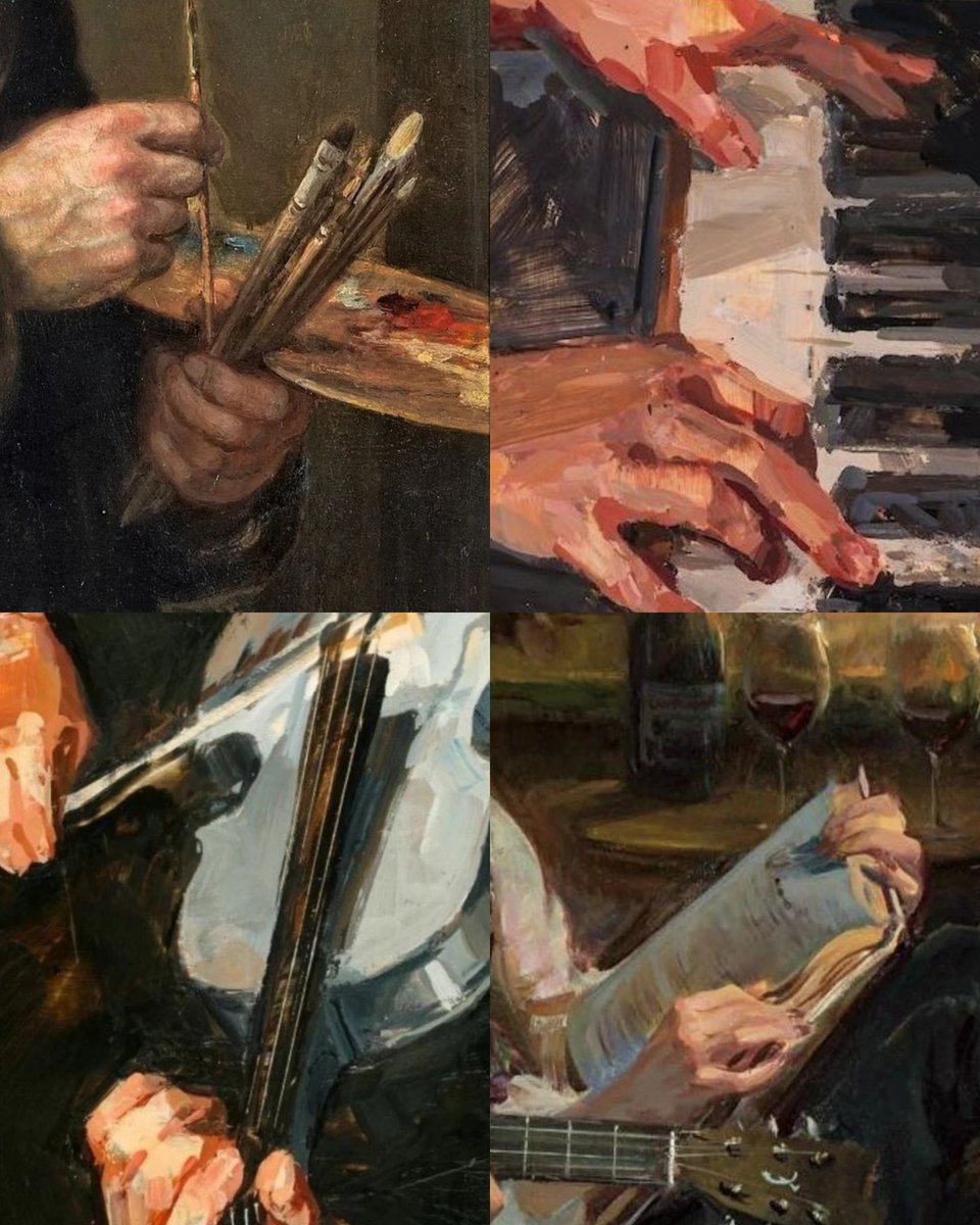 hands and details — in art