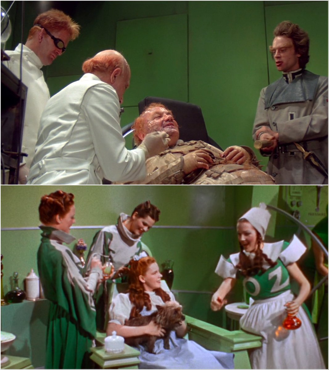 Some aspects of Lynch's depiction of the Harkonnens have links to OZ.
Much of their lair is a shade...