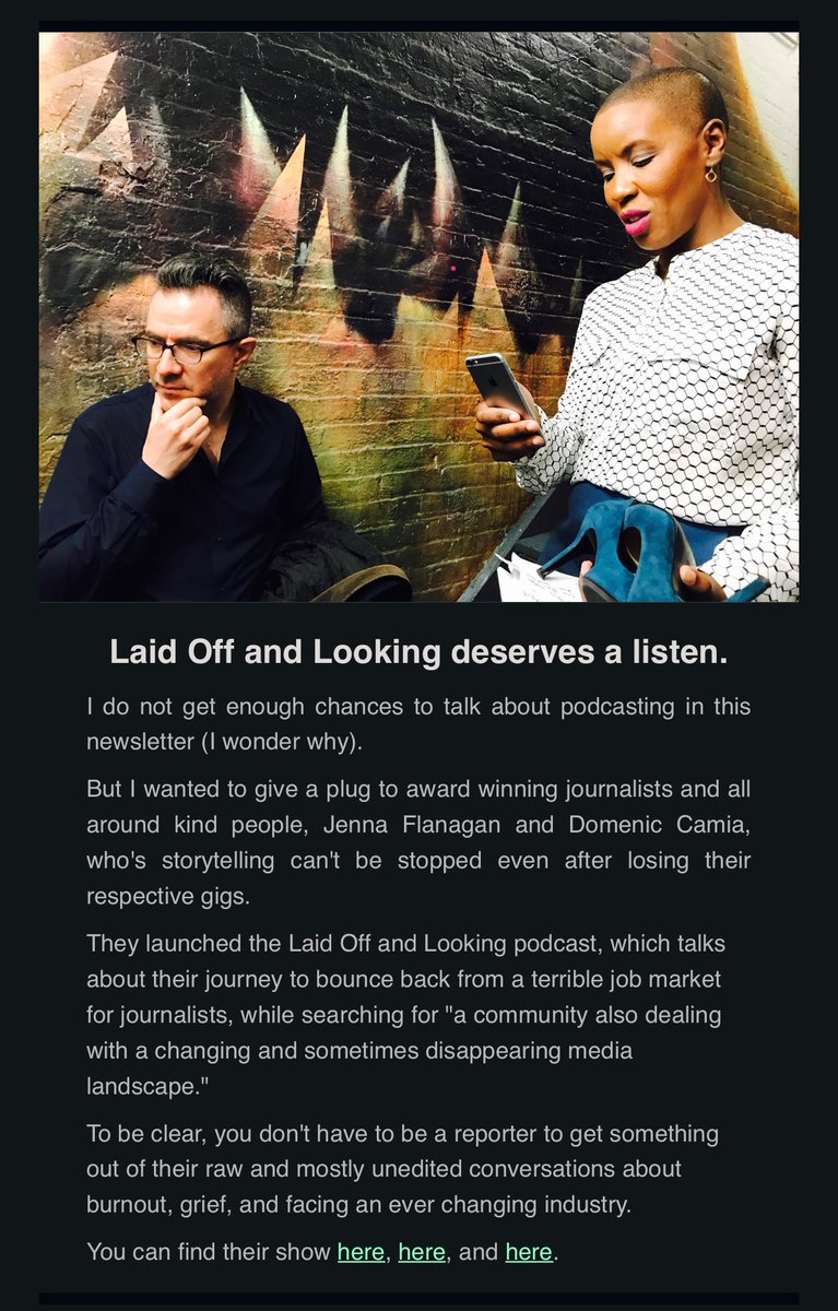 Big BIG thank you to @taratw and @JackZahora of the Storytelling Agency for featuring us in their Point of View newsletter!
Subscribe here: taratw.com/point-of-view-…