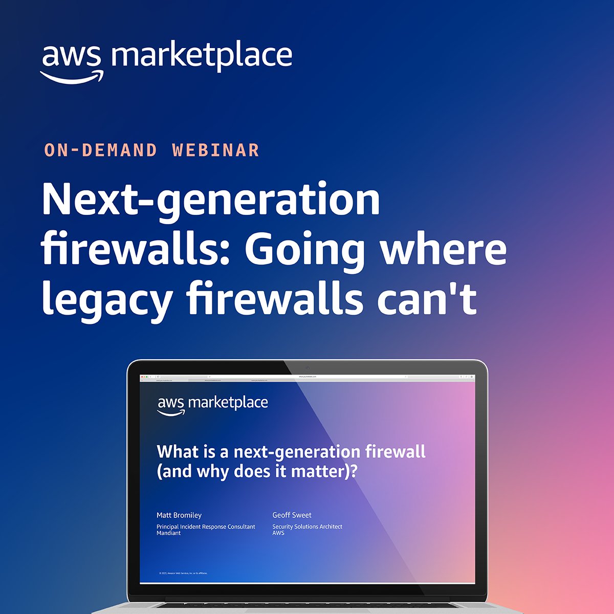 Next-generation firewalls go where legacy firewalls can’t—providing advanced threat and malware detection and IDS/IPS capabilities in addition to keeping you compliant. Discover how—watch the on-demand webinar now: go.aws/3UWgmg9 #cloudsecurity