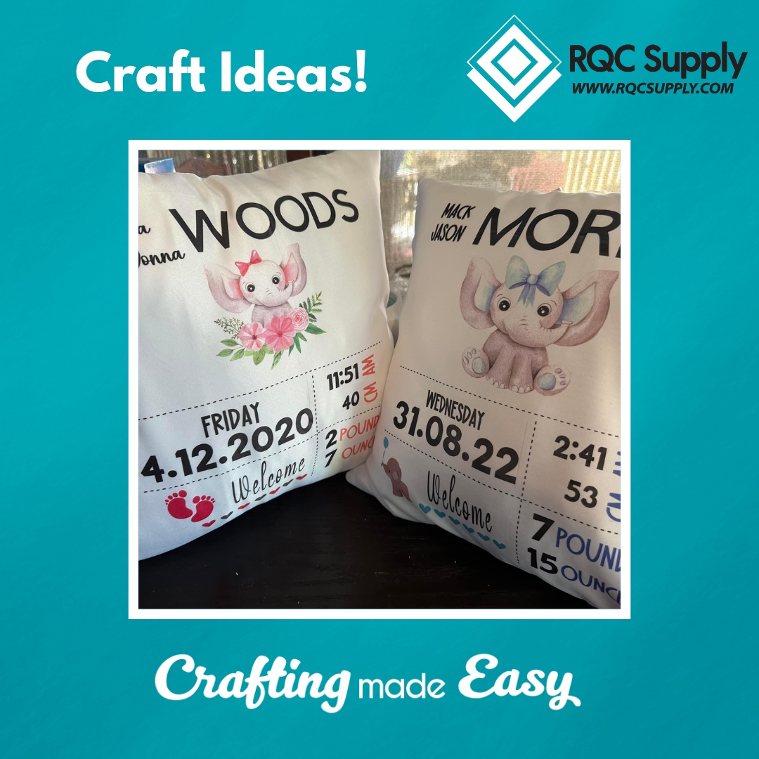 It's #CraftyMonday time! 🤗 These cute little pillows are perfect for welcoming a little one into your life. 👶💕

Feel free to share if you try making these in the comments below!
⁠
.⁠
#RQCSupply #crafting #diy #craftideas #craftingmadeeasy #easydiy